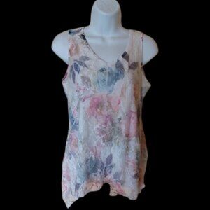 Floral Tank Top Fits Small / Medium